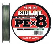 04 Шнур Sunline Siglon PE x8 5lb темно-зеленый 150m.