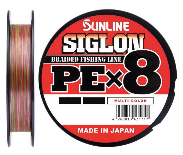 01 Шнур Sunline Siglon PE x8 5lb мультиколор 150m.