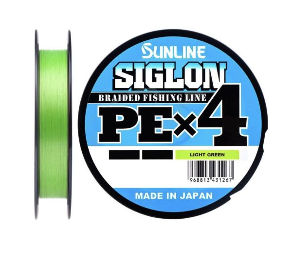 01 Шнур Sunline Siglon PEx 4 3lb салатный 150m.