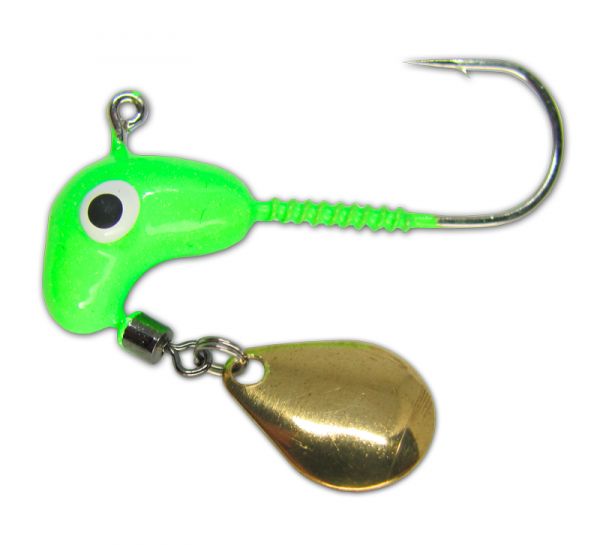 Джиг головка с лепестком Instinkt Horse head green fl_3.5